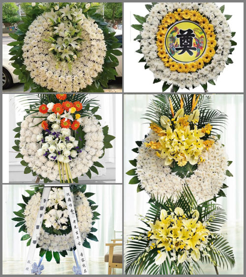 四川成都大邑县上安镇蒲墩村花圈速递